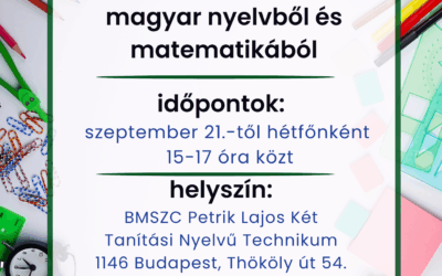 Nyolcadikos felvételi előkészítő foglalkozások a 2026/2027. tanévben